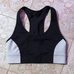 Fabletics Black and White Sports Bra